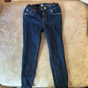 Kids sevens skinny jeans, size 6. Blue Jeans